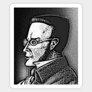 Max Stirner Black And White Portrait | Max Stirner Artwork 15 Sticker